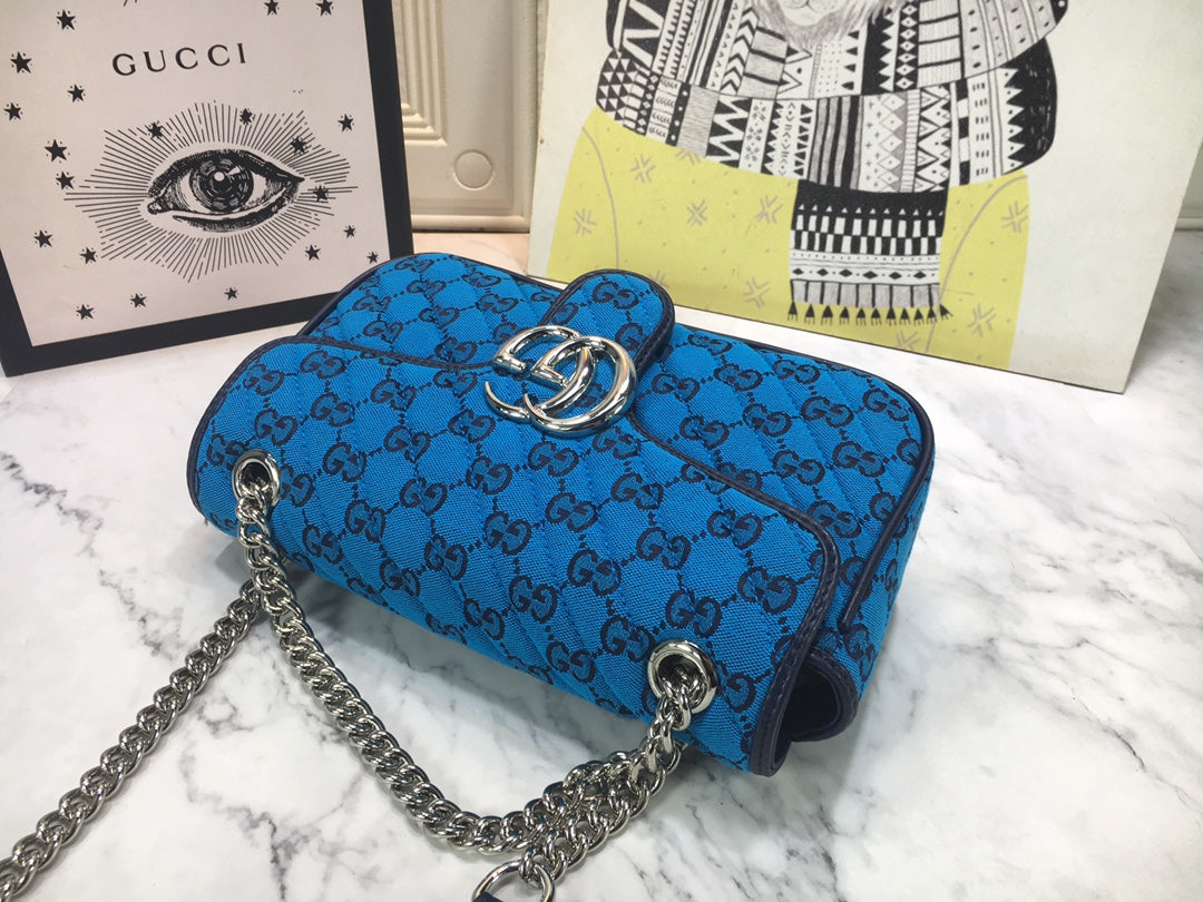 G u c c i blue W26xH15xD7cm
